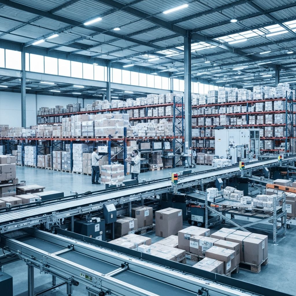 Modern logistics warehouse